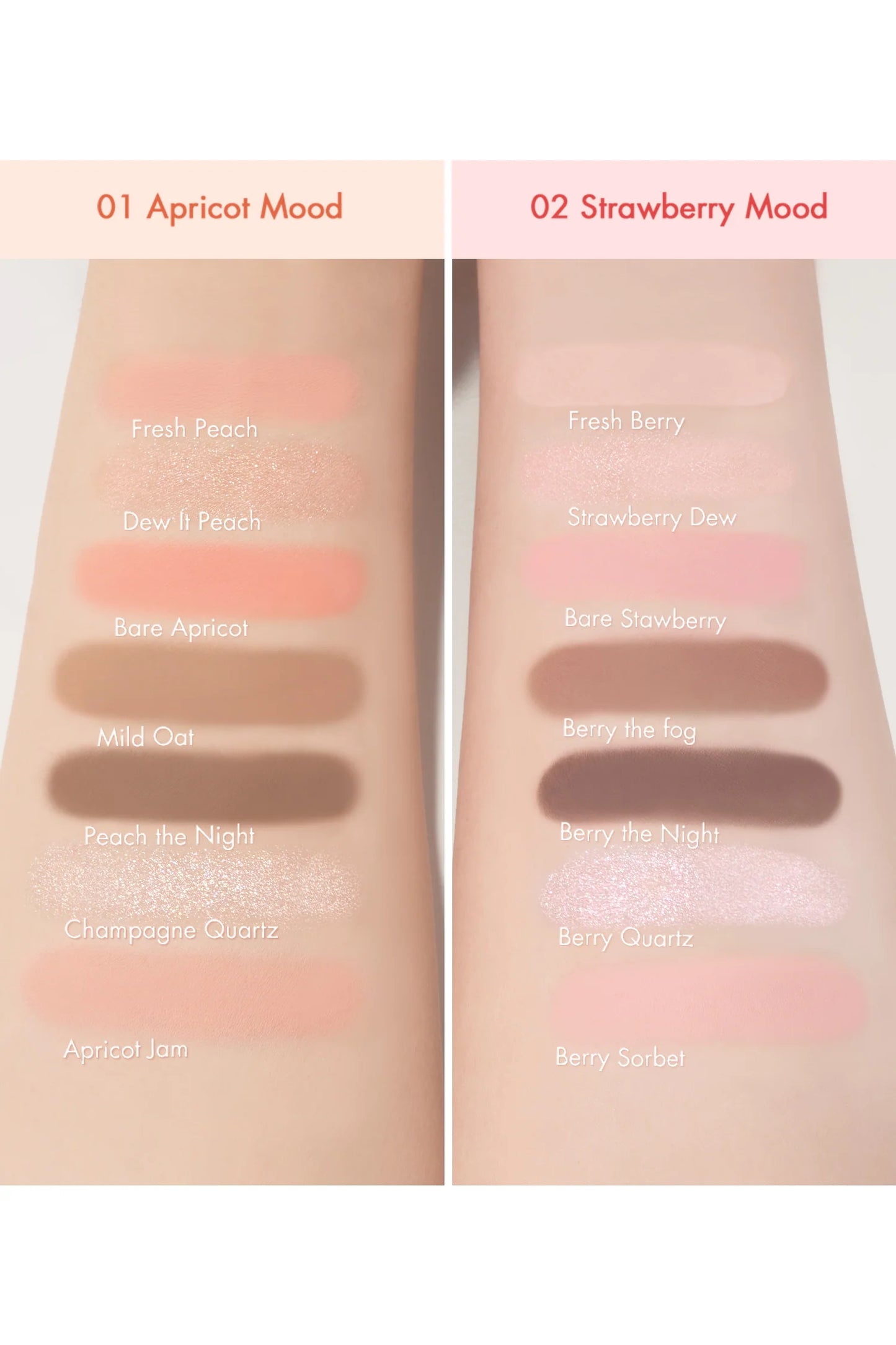 Bare Layer Palette 02 Strawberry Mood - Rom&nd