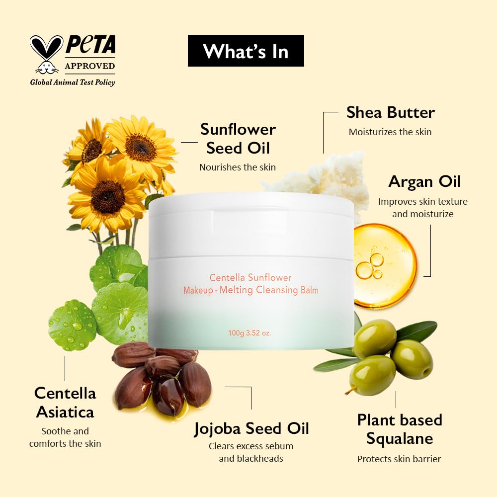 Centella Sunflower Makeup-Melting Cleansing Balm - haruharu wonder