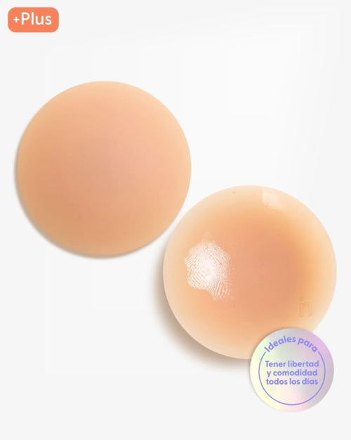 Cubrepezones de Silicona Reutilizable - Nipskin® - Nipple Covers (cappuccino, PLUS (10 cm))