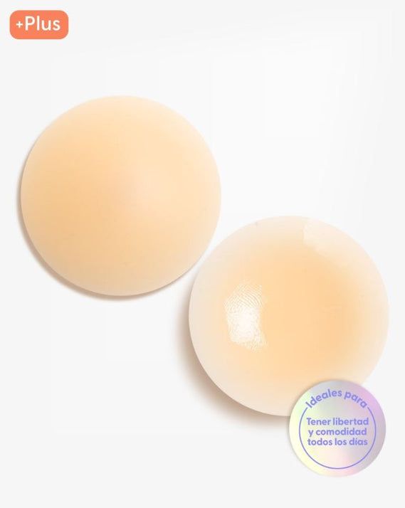 Cubrepezones de Silicona Reutilizable - Nipskin® - Nipple Covers (vainilla, PLUS (10 cm))