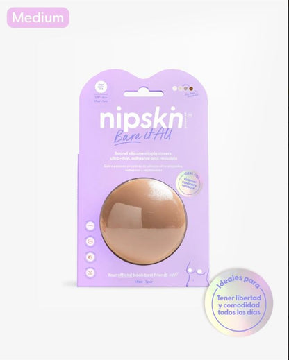 Cubrepezones de Silicona Reutilizable - Nipskin® - Nipple Covers (cappuccino, M (8 cm))
