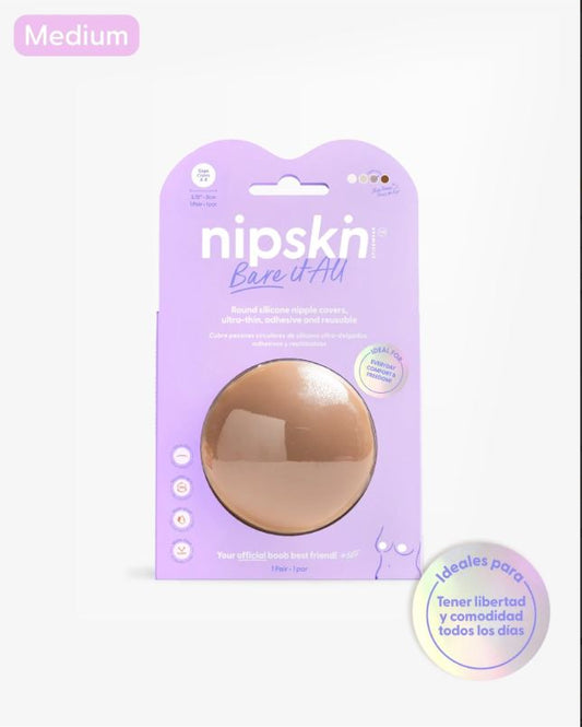 Cubrepezones de Silicona Reutilizable - Nipskin® - Nipple Covers (cappuccino, M (8 cm))