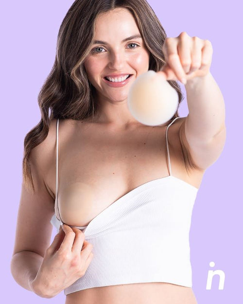 Cubrepezones de Silicona Reutilizable - Nipskin® - Nipple Covers (vainilla, PLUS (10 cm))