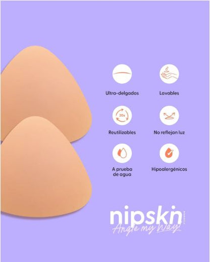 Cubre Pezones Triangulares de Silicona - Nipskin® (cappuccino)