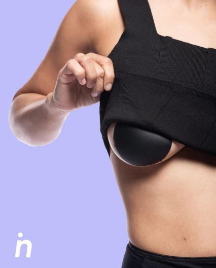Cubre Pezón de Silicona Negro - Nipskin® (PLUS (Copas C-D+))
