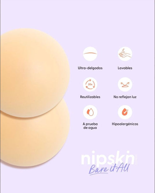 Cubrepezones de Silicona Reutilizable - Nipskin® - Nipple Covers (cappuccino, PLUS (10 cm))