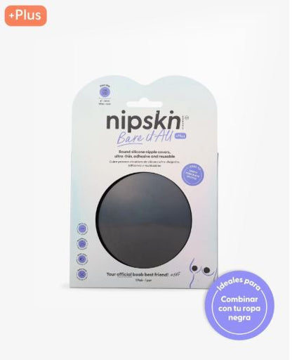 Cubre Pezón de Silicona Negro - Nipskin® (PLUS (Copas C-D+))