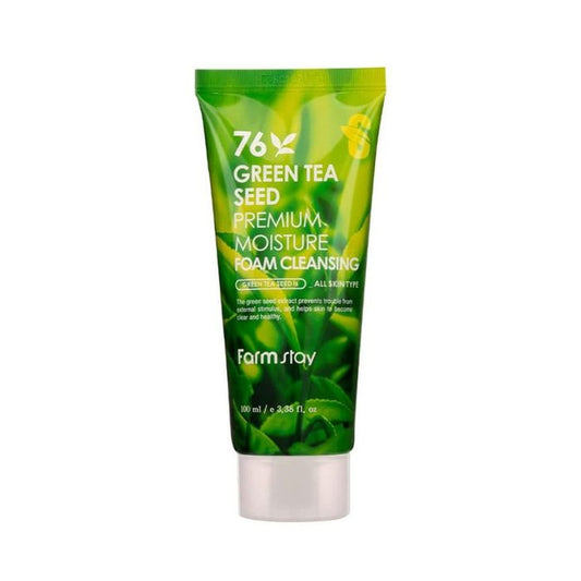 76 Green Tea Seed Premium Moisture Foam Cleansing - Farmstay