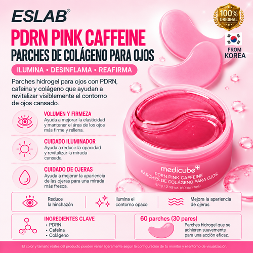 MEDICUBE - PDRN PINK CAFFEINE COLLAGEN EYE PATCH
