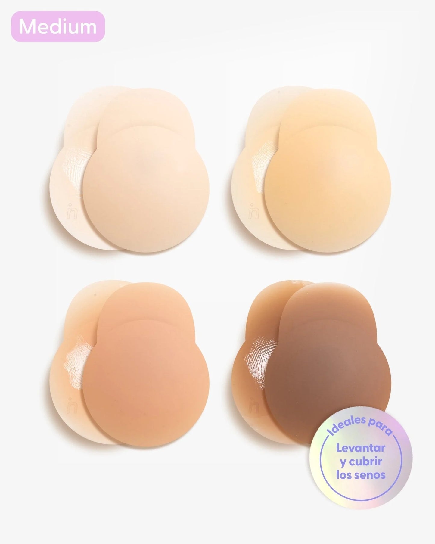 Copas Adhesivas en Silicona Para Levantar busto, Lift Me Up - Nipskin® (vainilla, M (copa A-B))