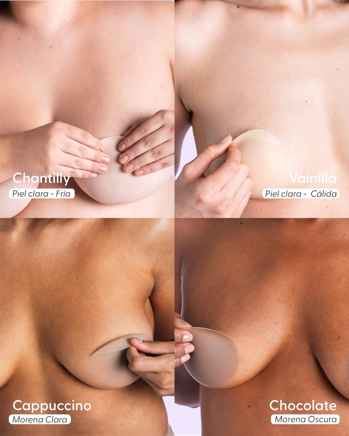 Cubrepezones de Silicona Reutilizable - Nipskin® - Nipple Covers (chantilly, M (8 cm))