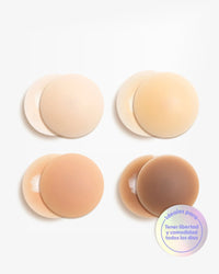 Cubrepezones de Silicona Reutilizable - Nipskin® - Nipple Covers (vainilla, M (8 cm))
